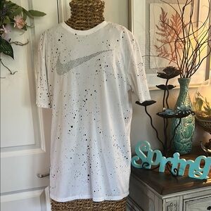 Nike White Splatter T-Shirt